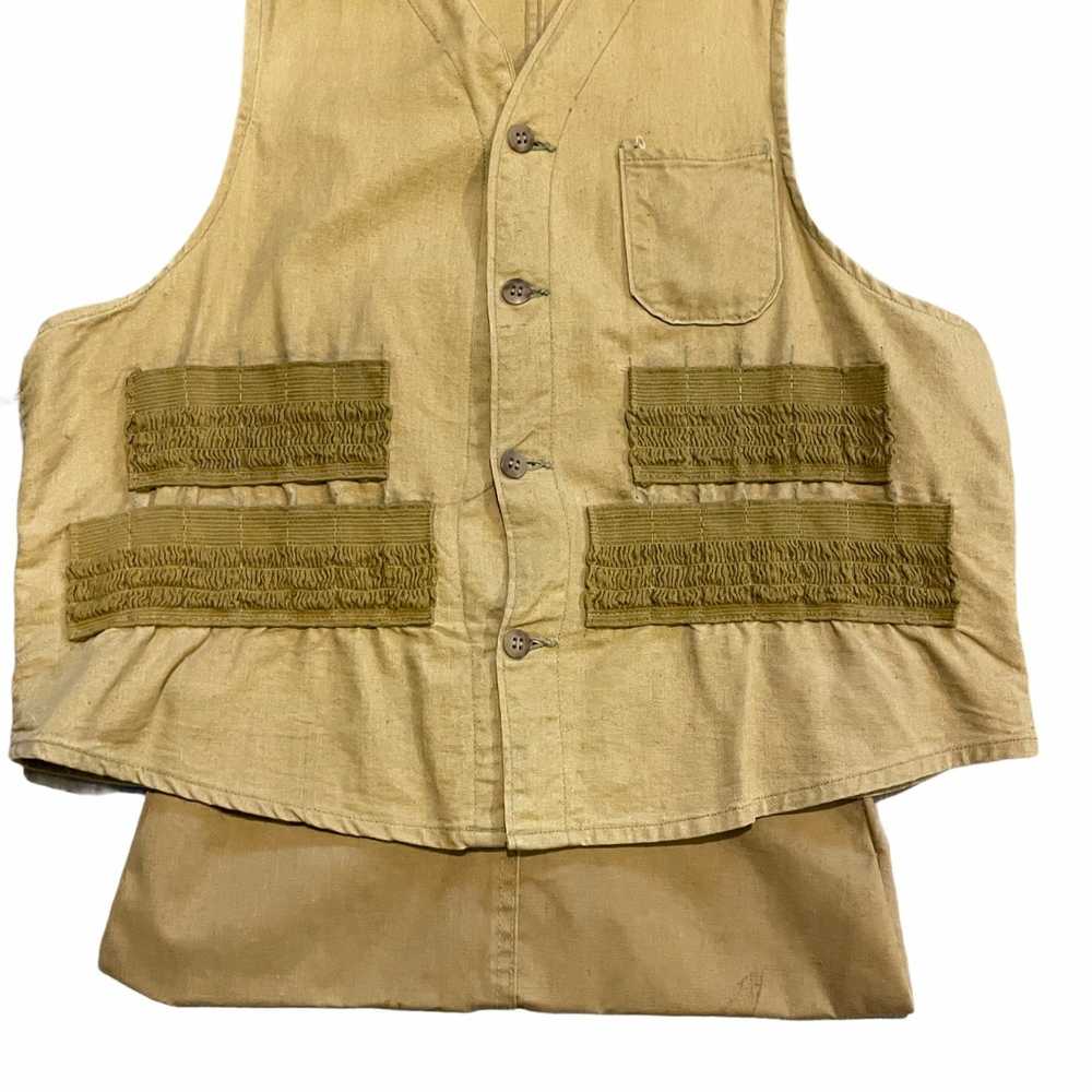 Vintage 40S VTG American Field Cotton Beige Hunti… - image 2