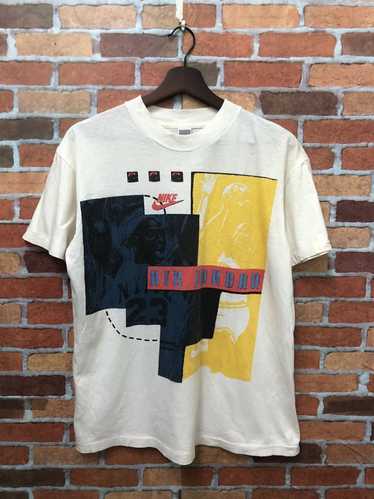 NBA × Nike × Vintage Vintage 90s nike overprint m… - image 1