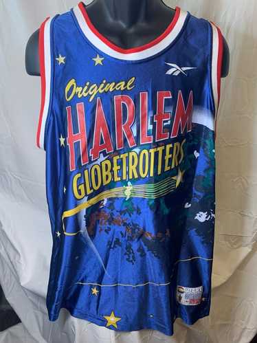 HARLEM GLOBETROTTERS ゲームシャツXXL 27 Harlem Globetrotters Platinum Fubu 1927 75th Anniversary XL