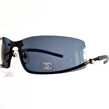 CHANEL sunglasses vintage rare oval wrap wraparound m… - Gem