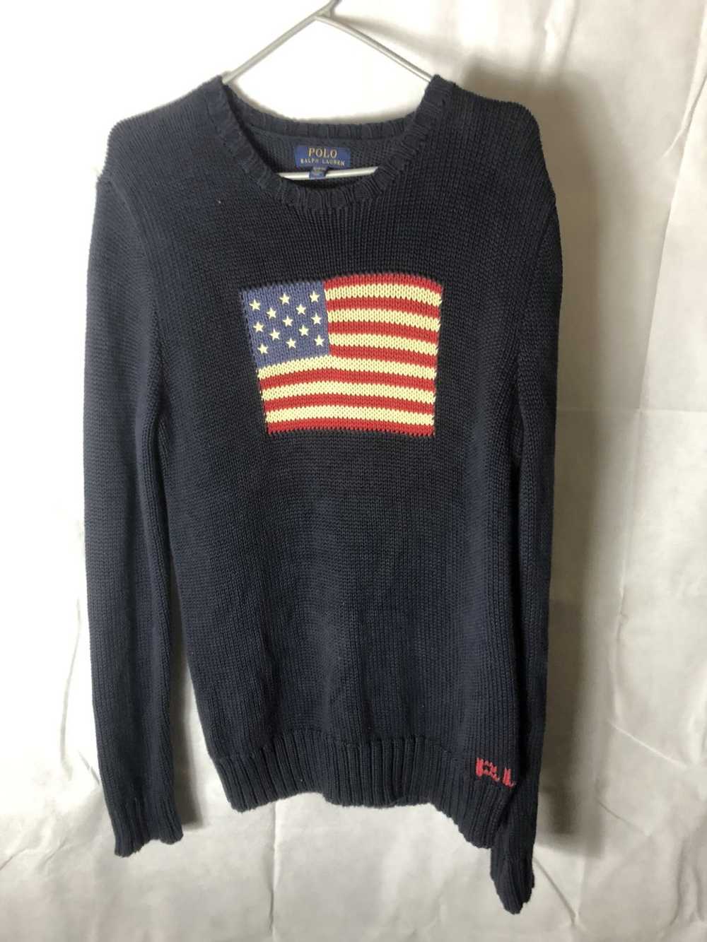 Polo Ralph Lauren American Flag Knit Sweater - image 1