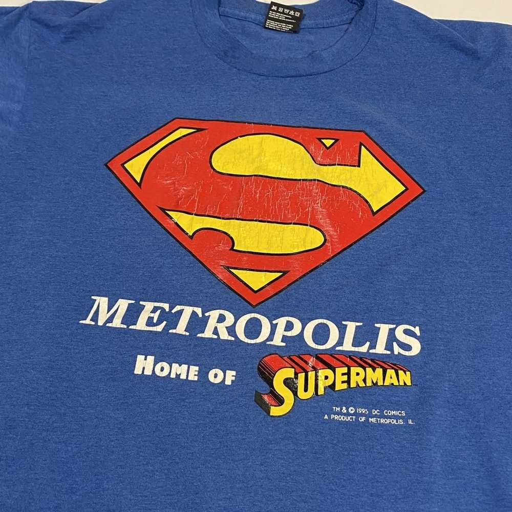 Movie × Streetwear × Vintage 95’ Superman Metropo… - image 1