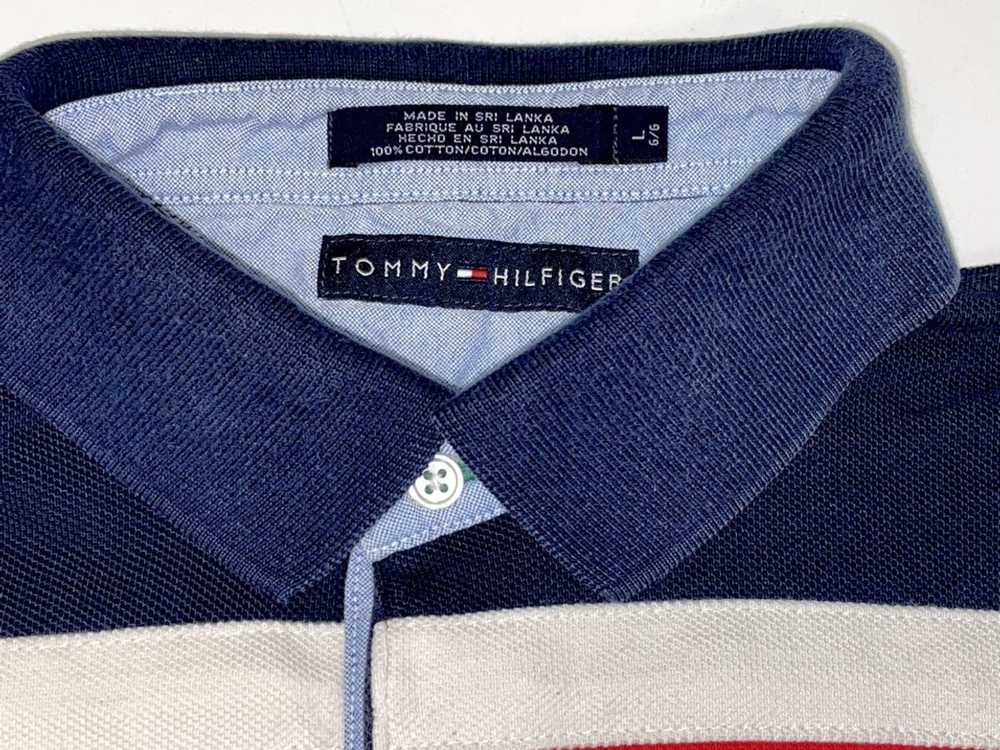 Tommy Hilfiger 90's Red White Blue SPELL OUT Colo… - image 5