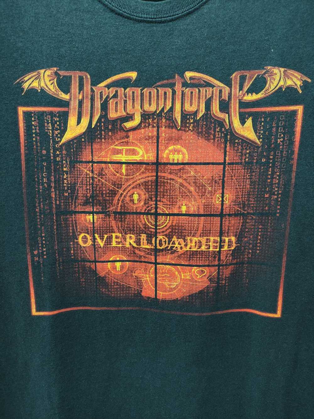 Band Tees × Vintage DRAGONFORCE OVERLOADED POWER … - image 3