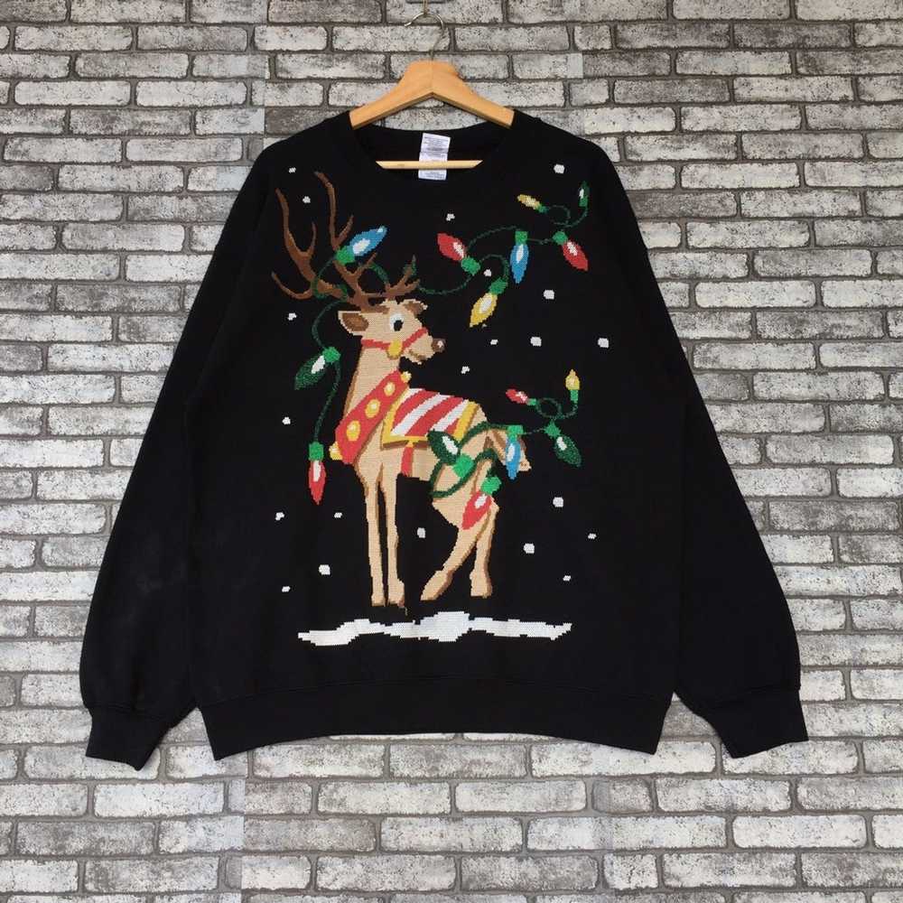 Other × Vintage Christmas sweatshirt pullover jum… - image 1