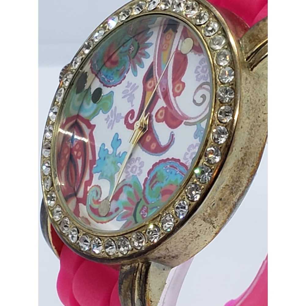 Other Women's Pink Gold Silicon Band Quartz Watch - image 3