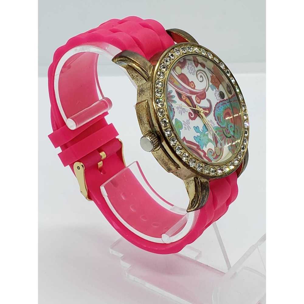 Other Women's Pink Gold Silicon Band Quartz Watch - image 5