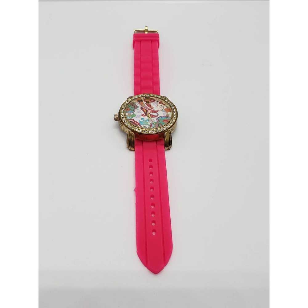 Other Women's Pink Gold Silicon Band Quartz Watch - image 9