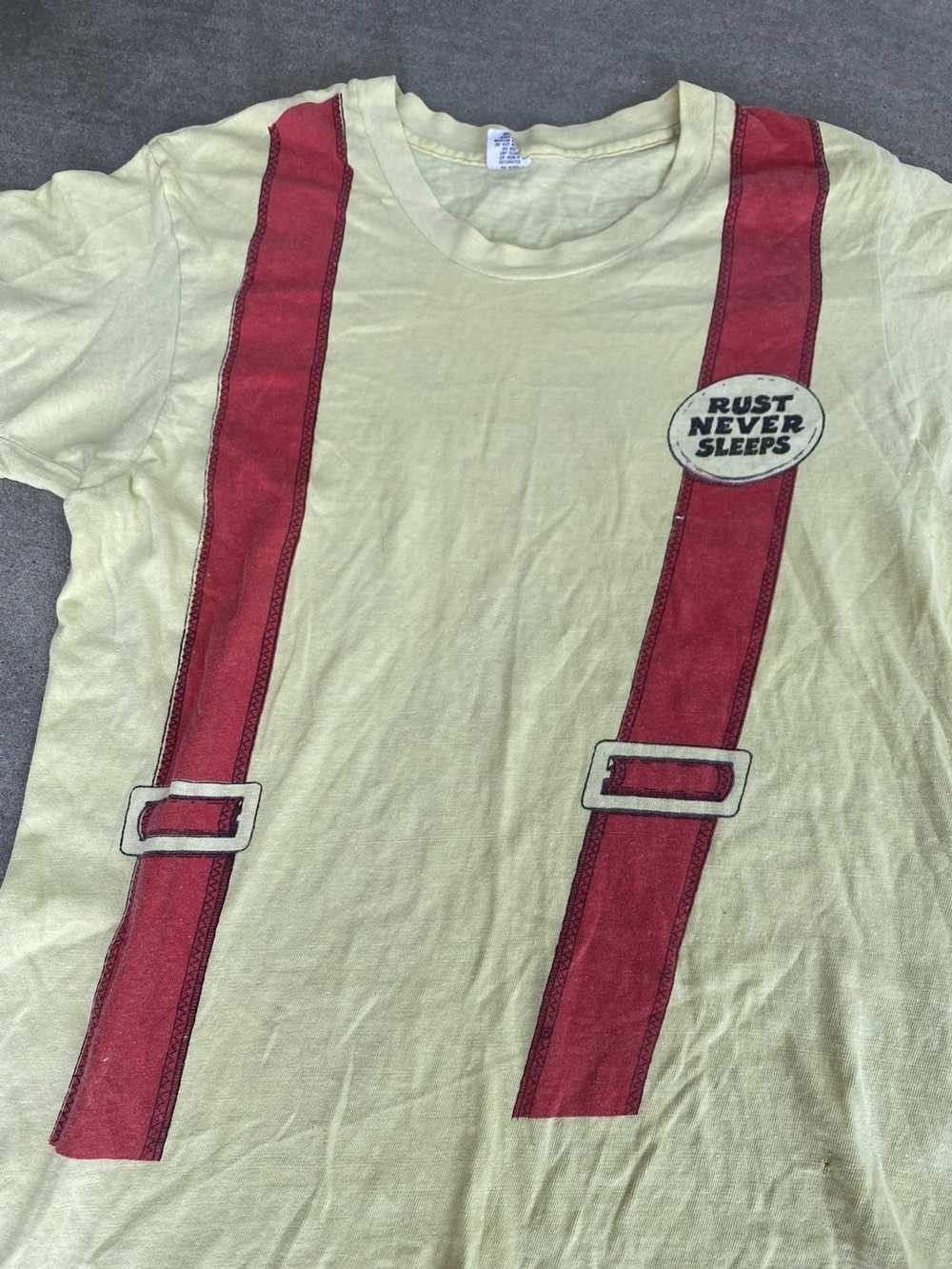 Band Tees × Vintage 1973 Neil Young Band T-Shirt - image 2