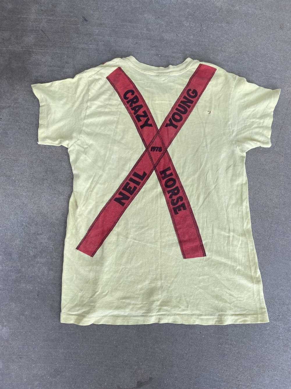 Band Tees × Vintage 1973 Neil Young Band T-Shirt - image 4