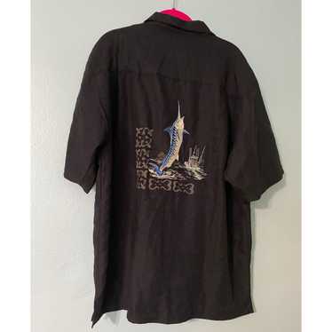 Tommy Bahama Fisherman's Embroidered Marlin Camp S