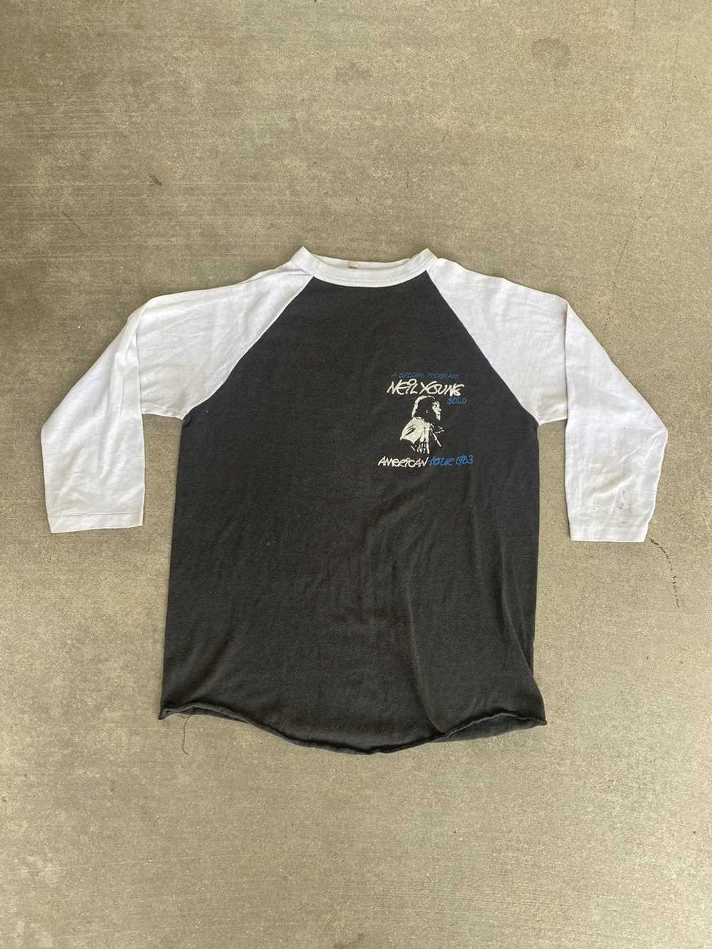 Band Tees × Vintage 1983 Neil Young Band T-Shirt - image 2
