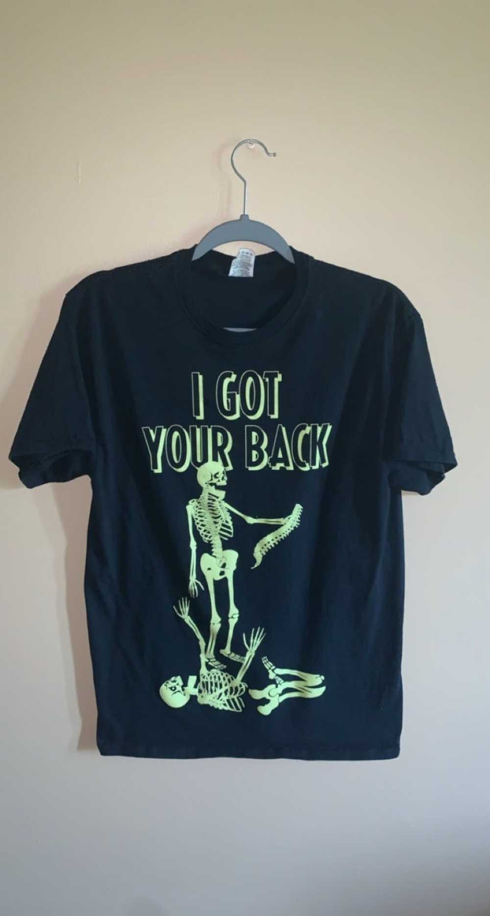 Vintage I Got Your Back Skeleton t shirt - image 1
