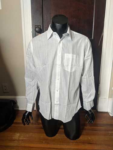 Botany 500 × Vintage White striped dress shirt