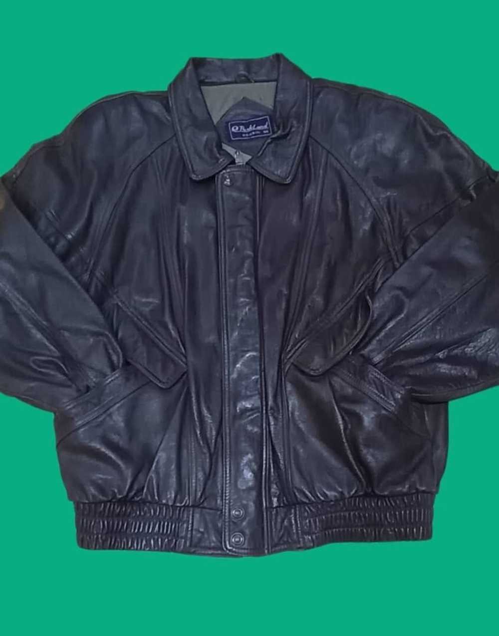 Vintage Leather jacket parkland - image 2