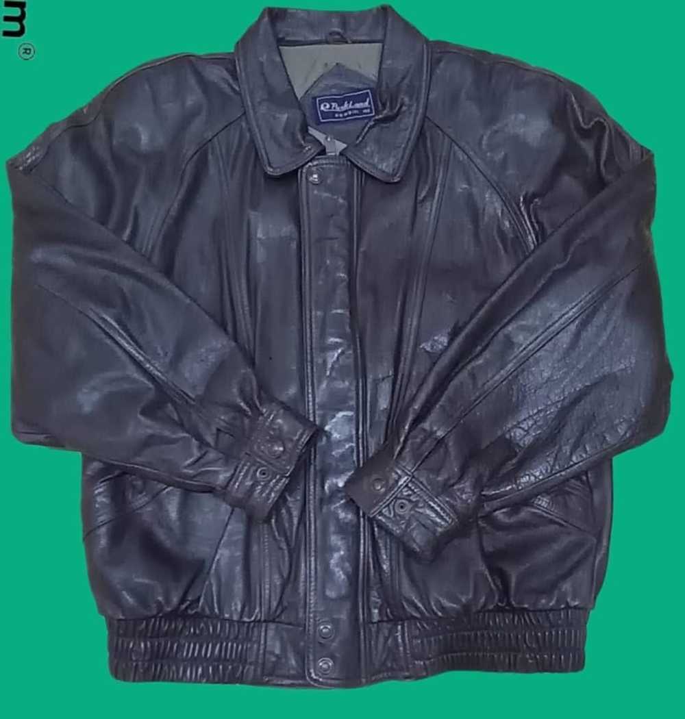 Vintage Leather jacket parkland - image 3