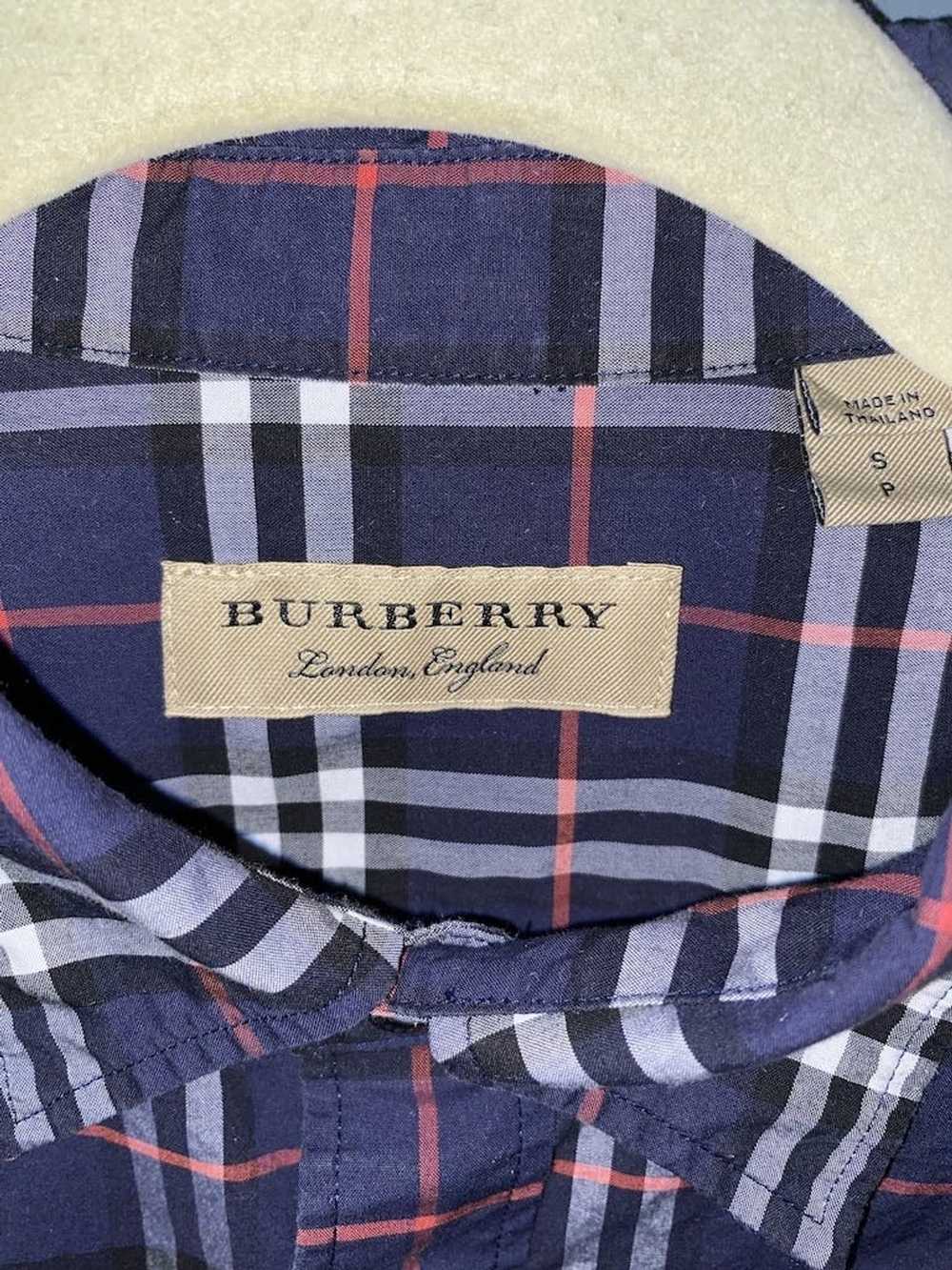 Burberry Burberry Short-sleeve Check Cotton Popli… - image 3