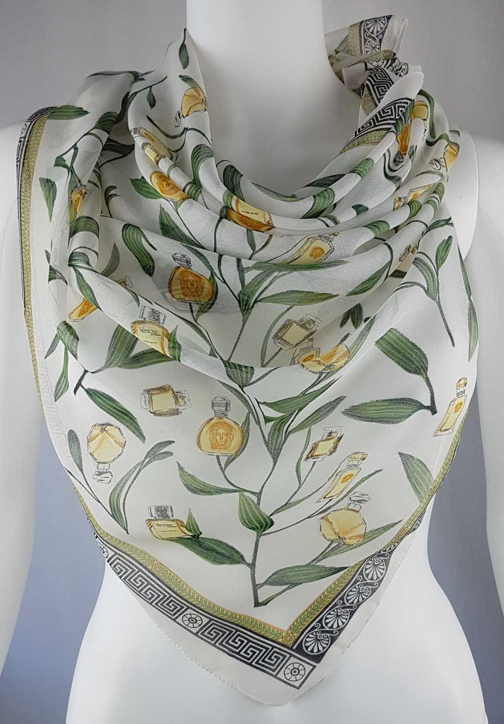 Vintage 80's | Authentic Versace | Chiffon Scarf … - image 6