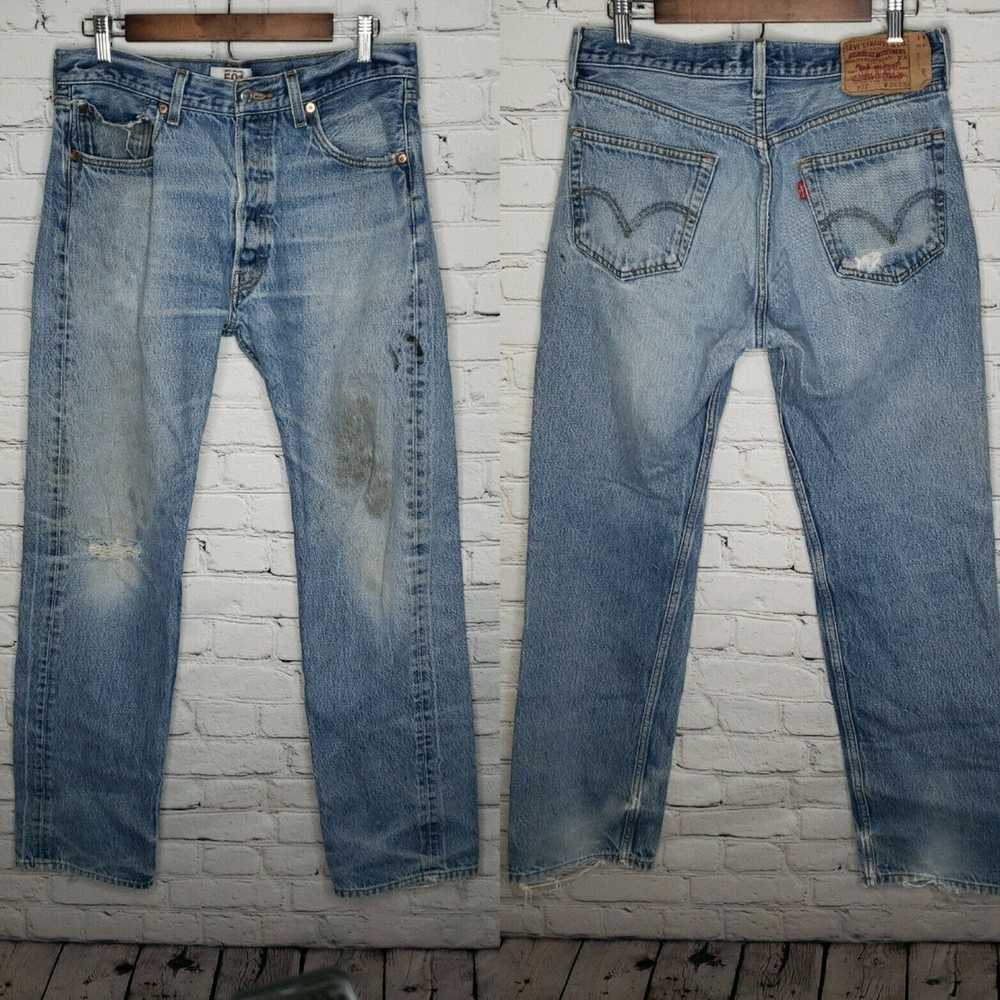 Levi's Vintage Clothing 501 High Rise Distressed … - image 1