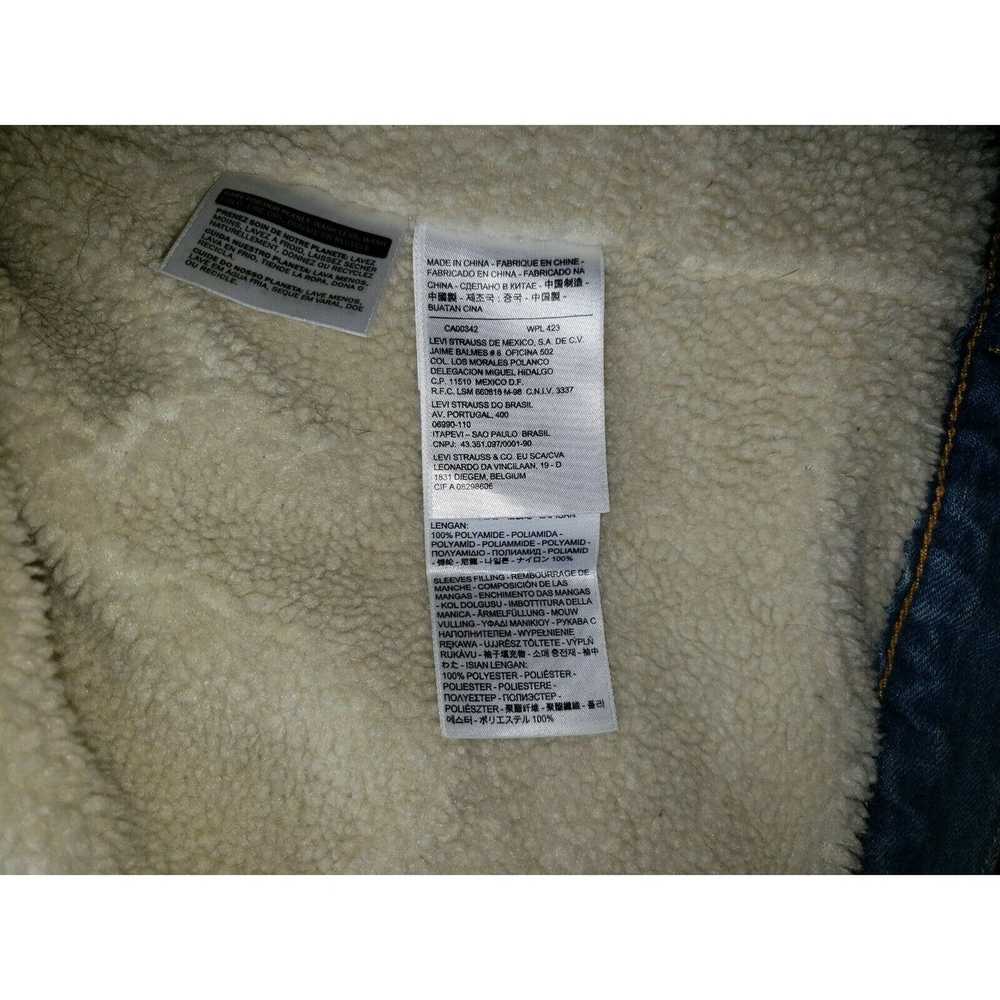 Levi's Sherpa Trucker Jacket Small Premium Jean J… - image 4