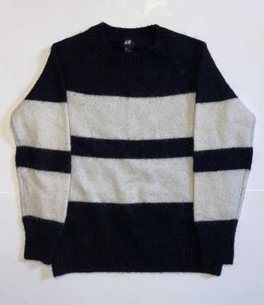 H and sale m striped sweatshirt