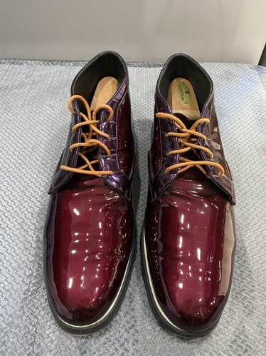 NEW NICHOLAS KIRKWOOD Suede Casati Pearl Loafers Size: IT 37 (7) DEEP PLUM