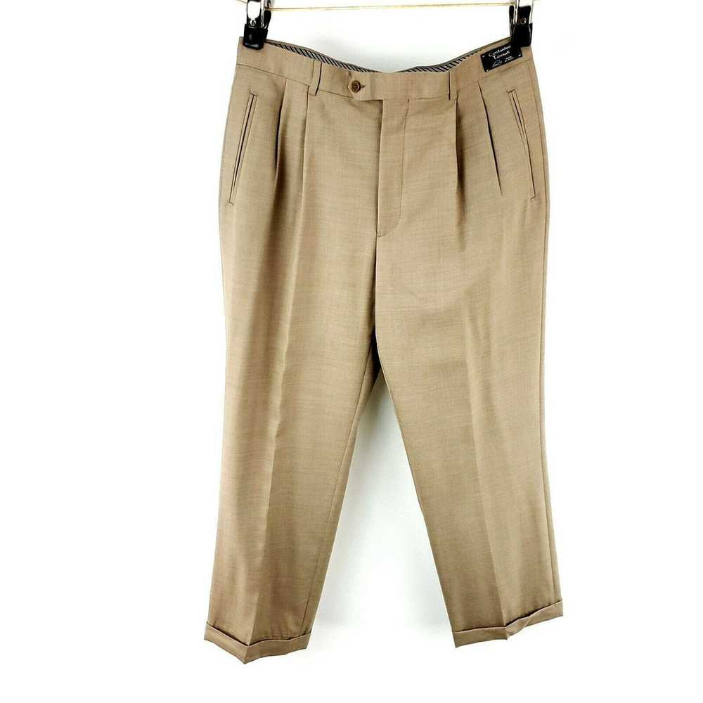 Paul Fredrick Paul Fredrick Wool Dress Pants 34/3… - image 2