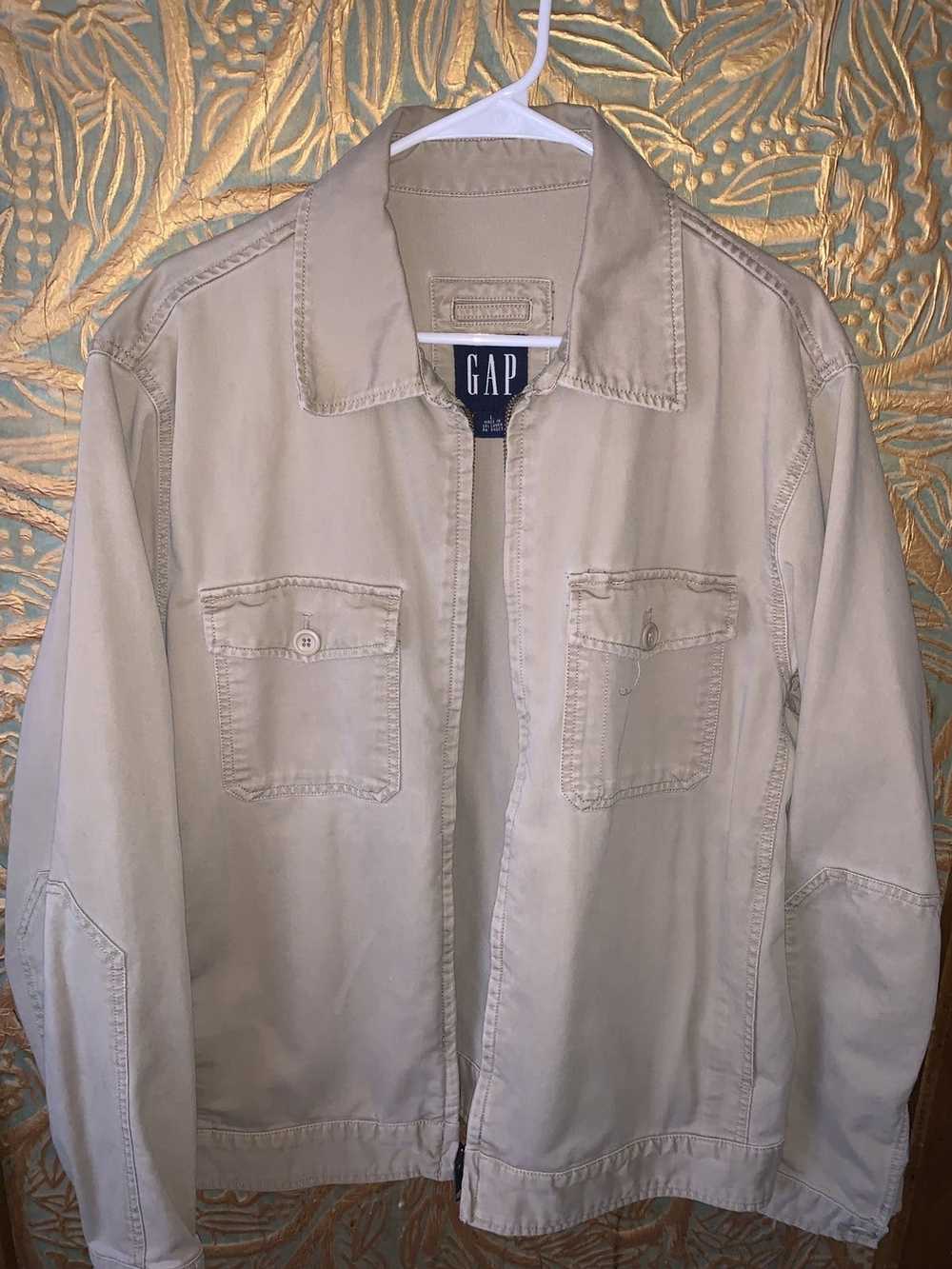 Gap Vintage Zip Up Collar Jacket (Large) - image 4