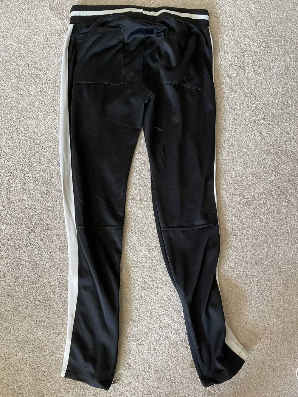 Pinstripe Drawcord Pants - Black, mnml