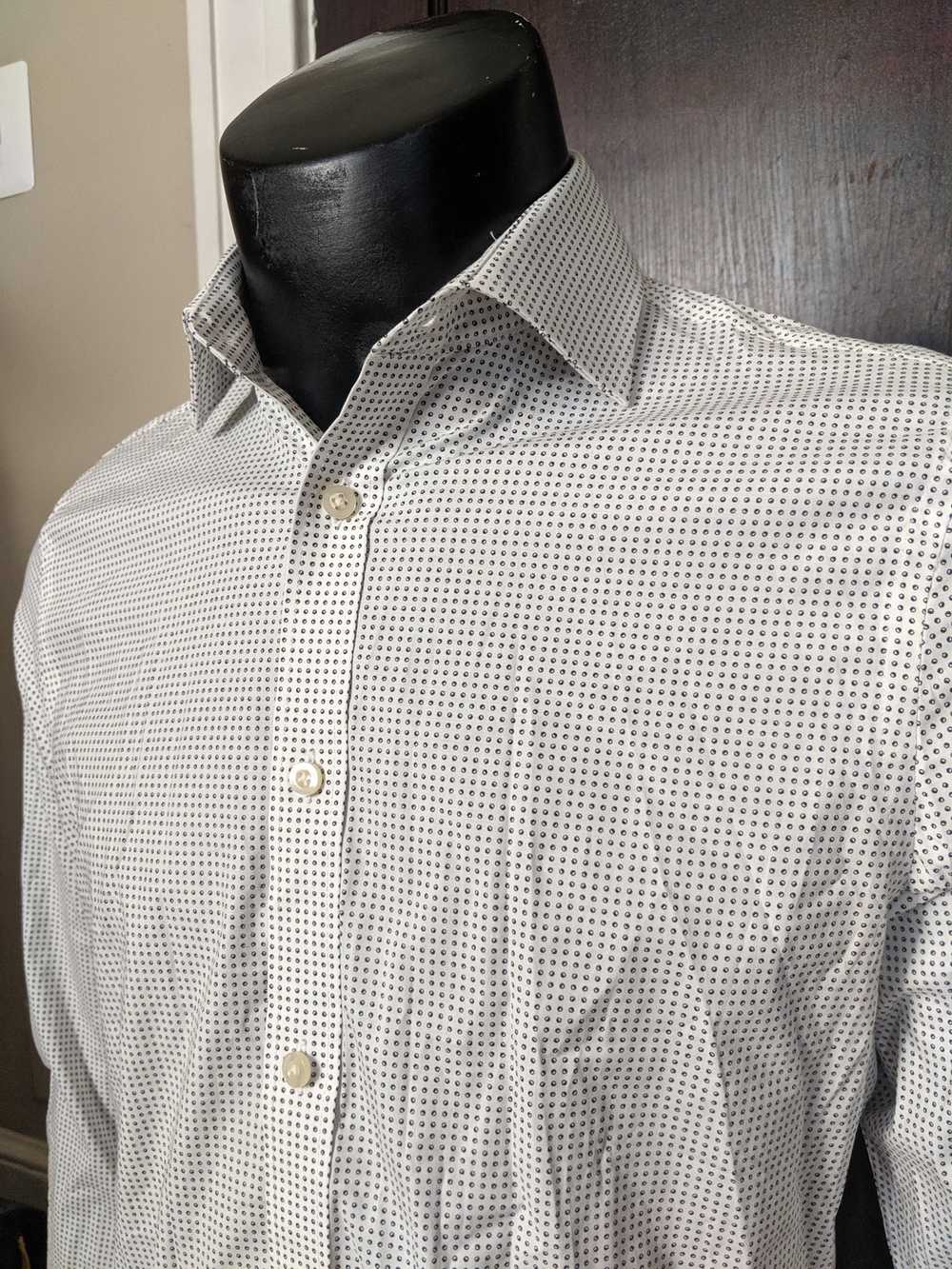 Michael Kors White polka dot dress shirt - image 2