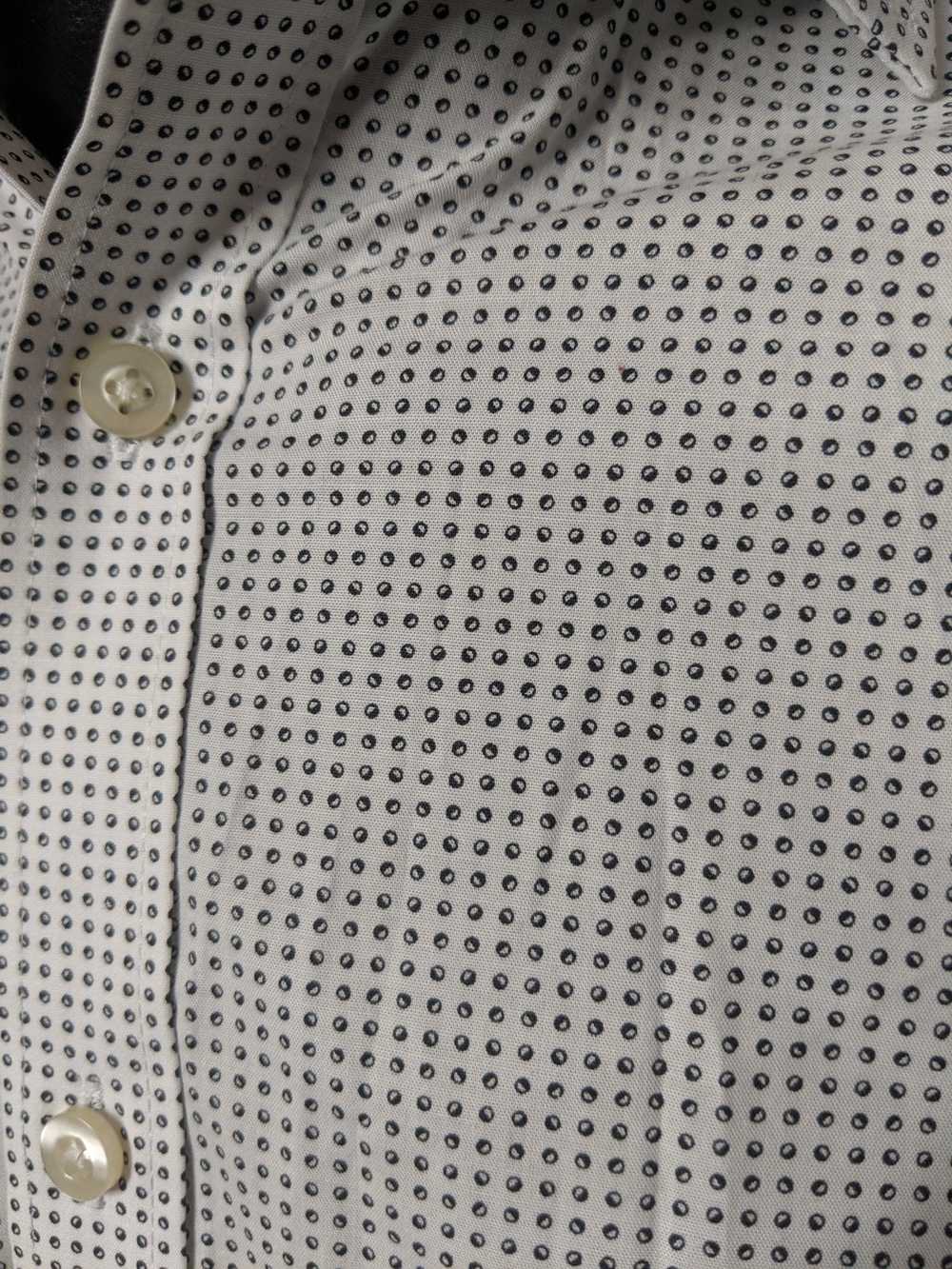 Michael Kors White polka dot dress shirt - image 3