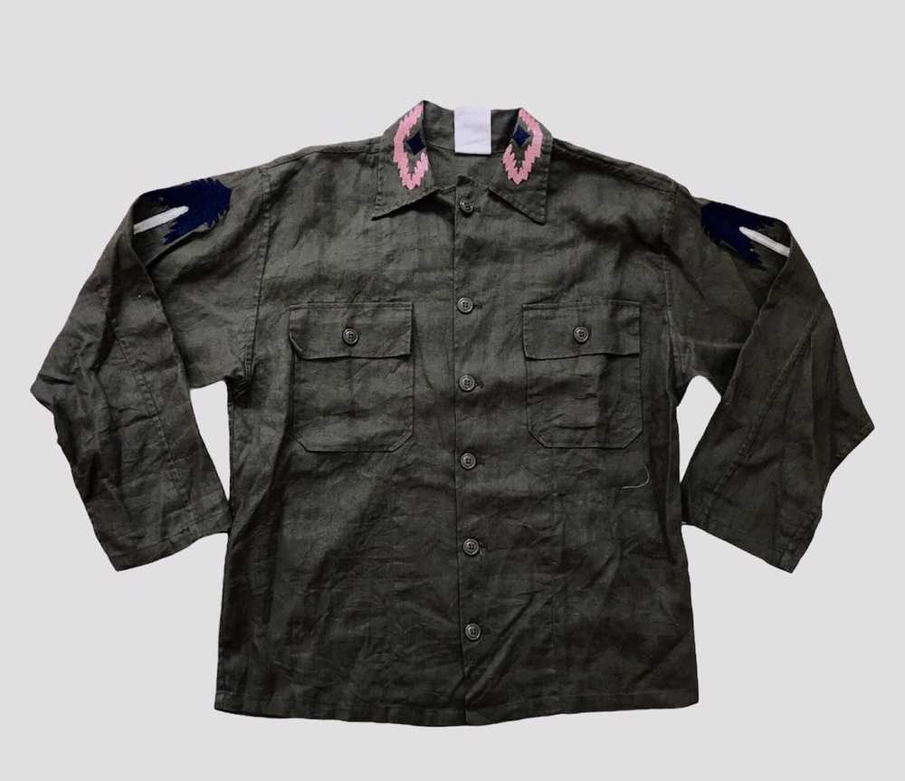 Native × Vintage Chimayo Military Shirt - image 2