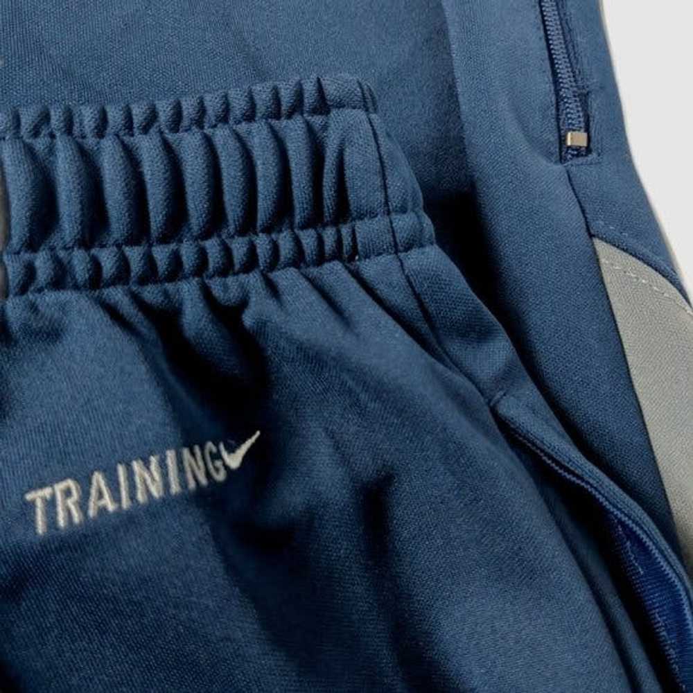 Nike Nike Training Athletic Pants Med Blue Zipper… - image 9