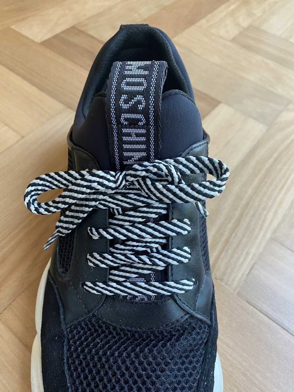 Moschino Teddy Suede-Panel Sneakers - image 7