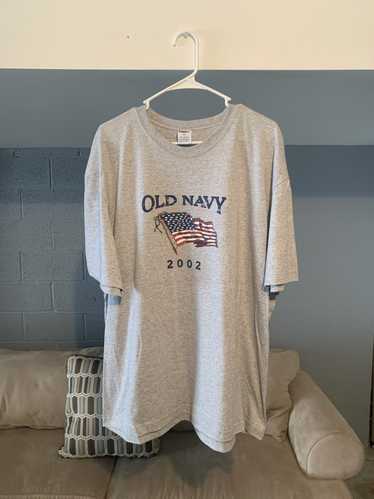 Old Navy 2002 Vintage Old Navy USA Flag Gray Tee