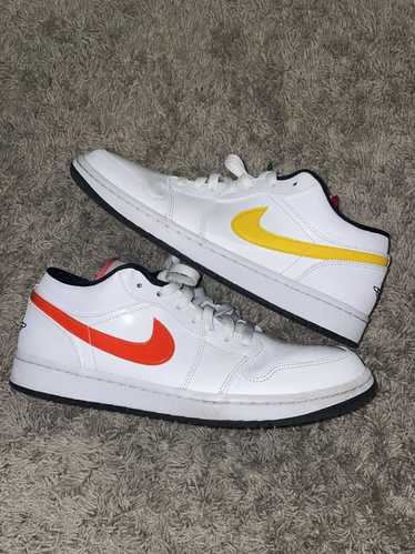 Jordan Brand × Nike RARE Jordan 1 Low White Multi-