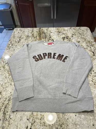 Supreme Knit Arc Logo Crewneck - Neutrals Sweaters, Clothing - WSPME27230