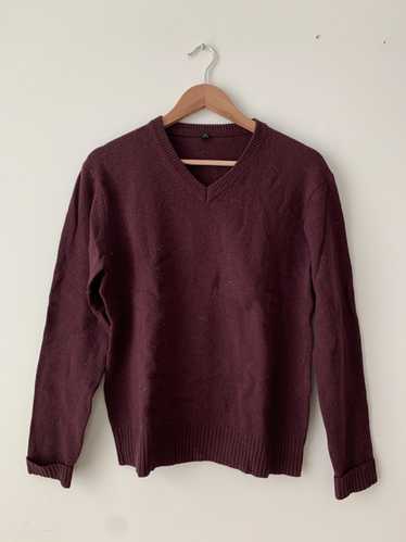 Muji Burgundy Wool Sweater