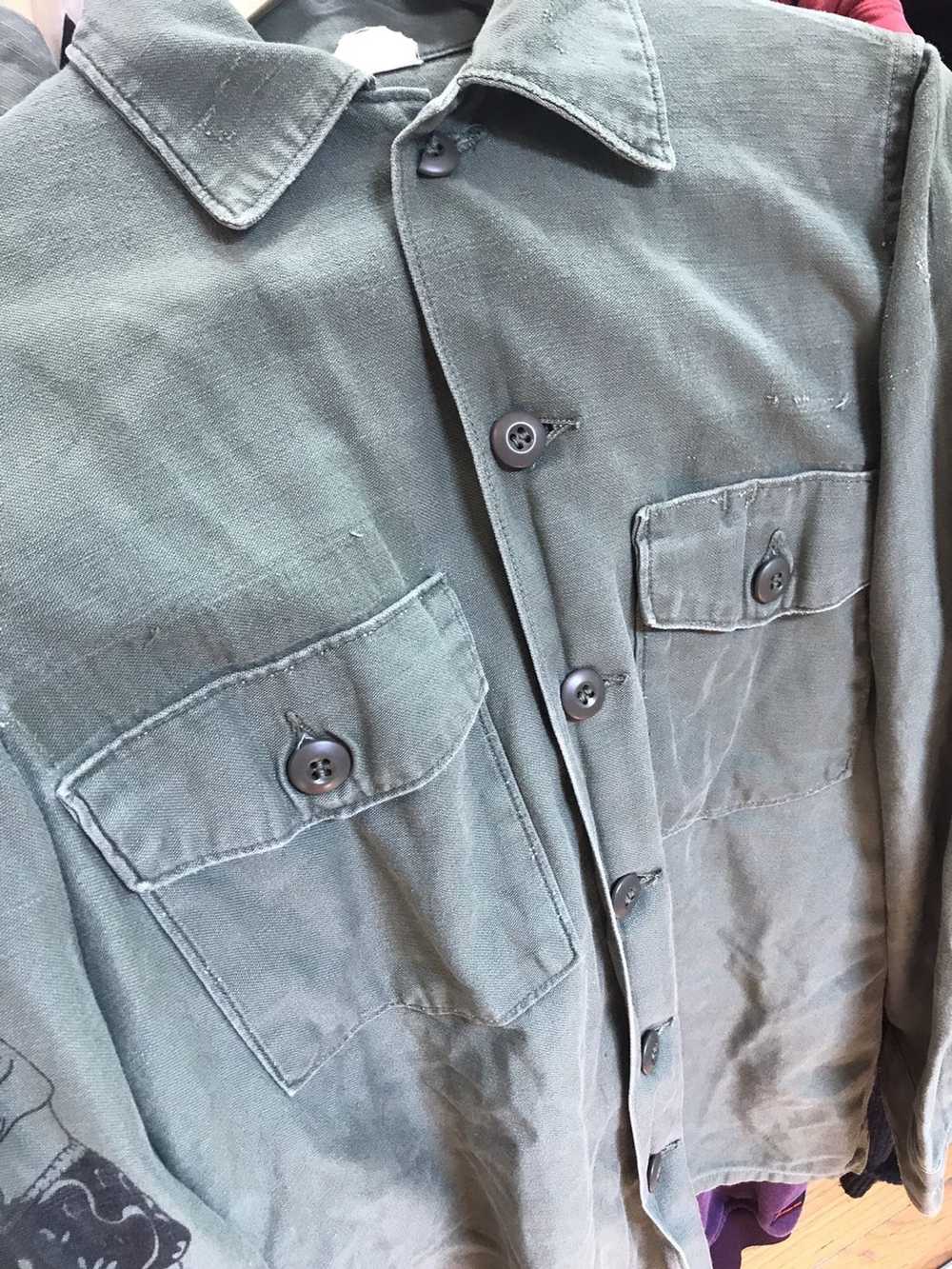 Military × Vintage Vintage og107 shirt with graph… - image 3