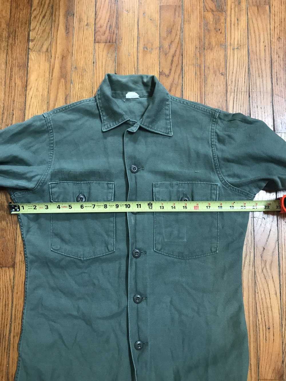 Military × Vintage Vintage og107 shirt with graph… - image 8