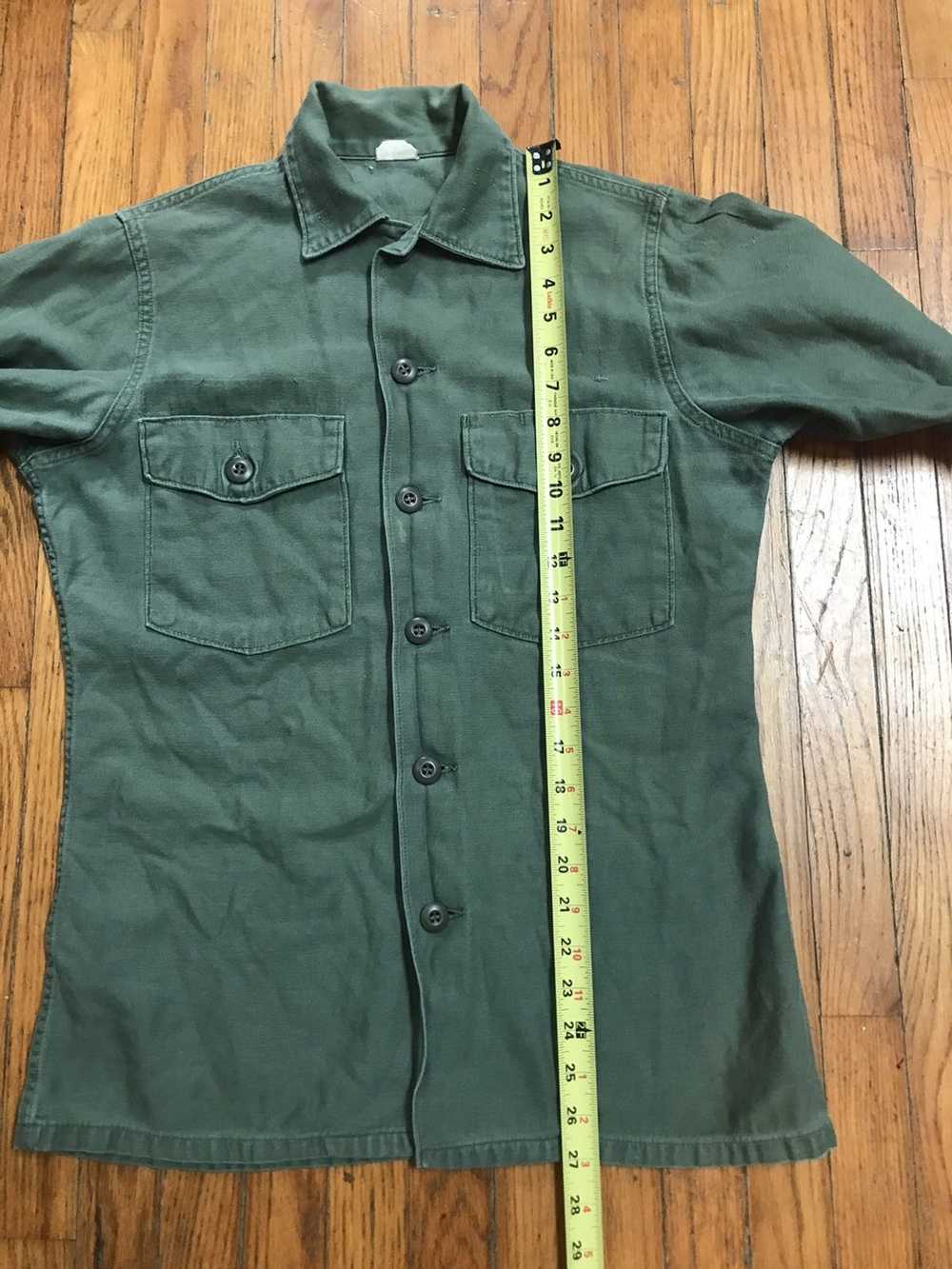 Military × Vintage Vintage og107 shirt with graph… - image 9