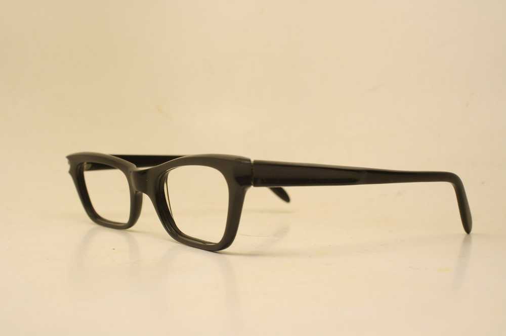 Vintage Black Eyeglasses Unused New Old stock Vin… - image 3