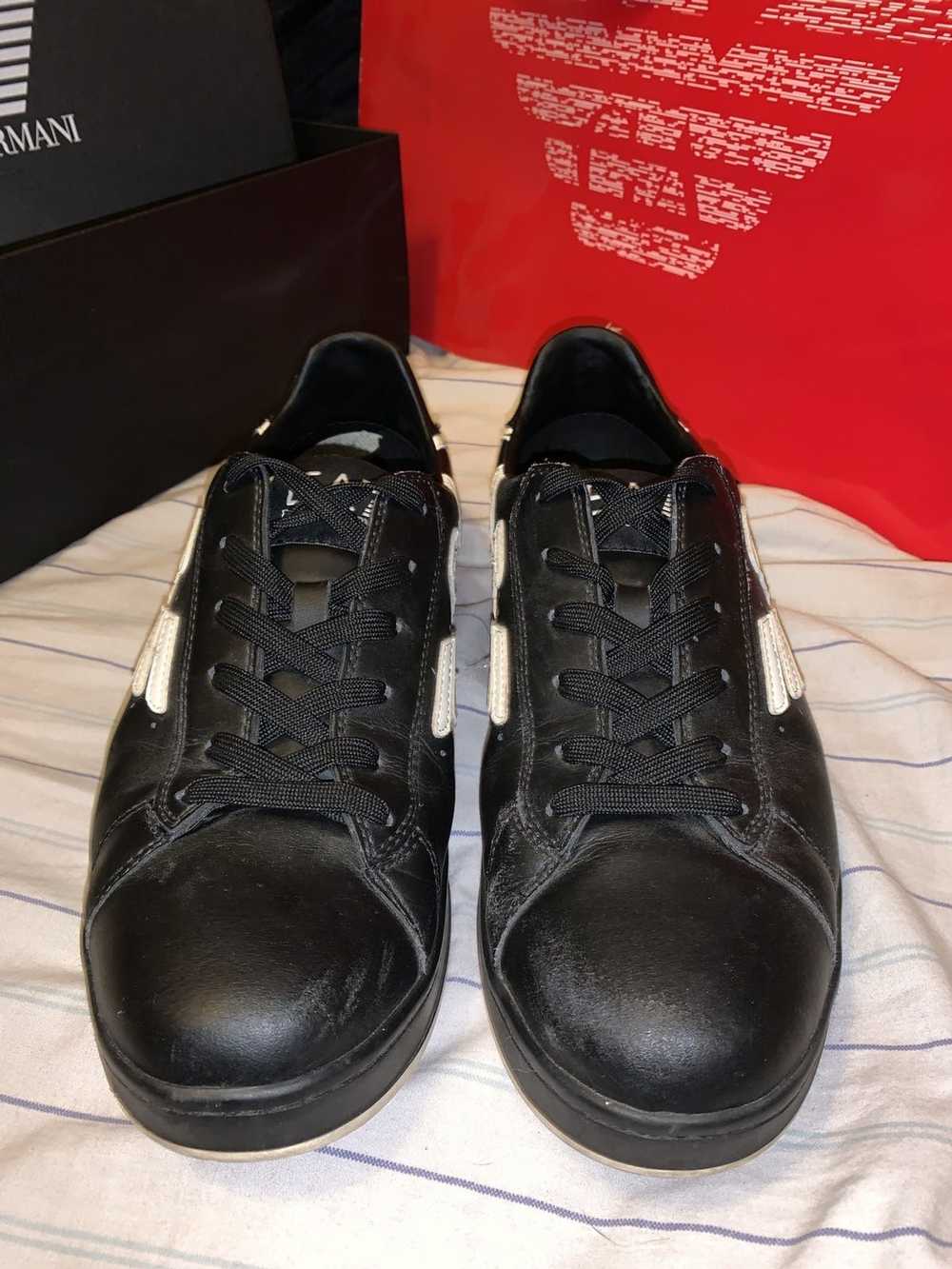 Armani (RARE) EA7 Low top leather sneakers - image 2