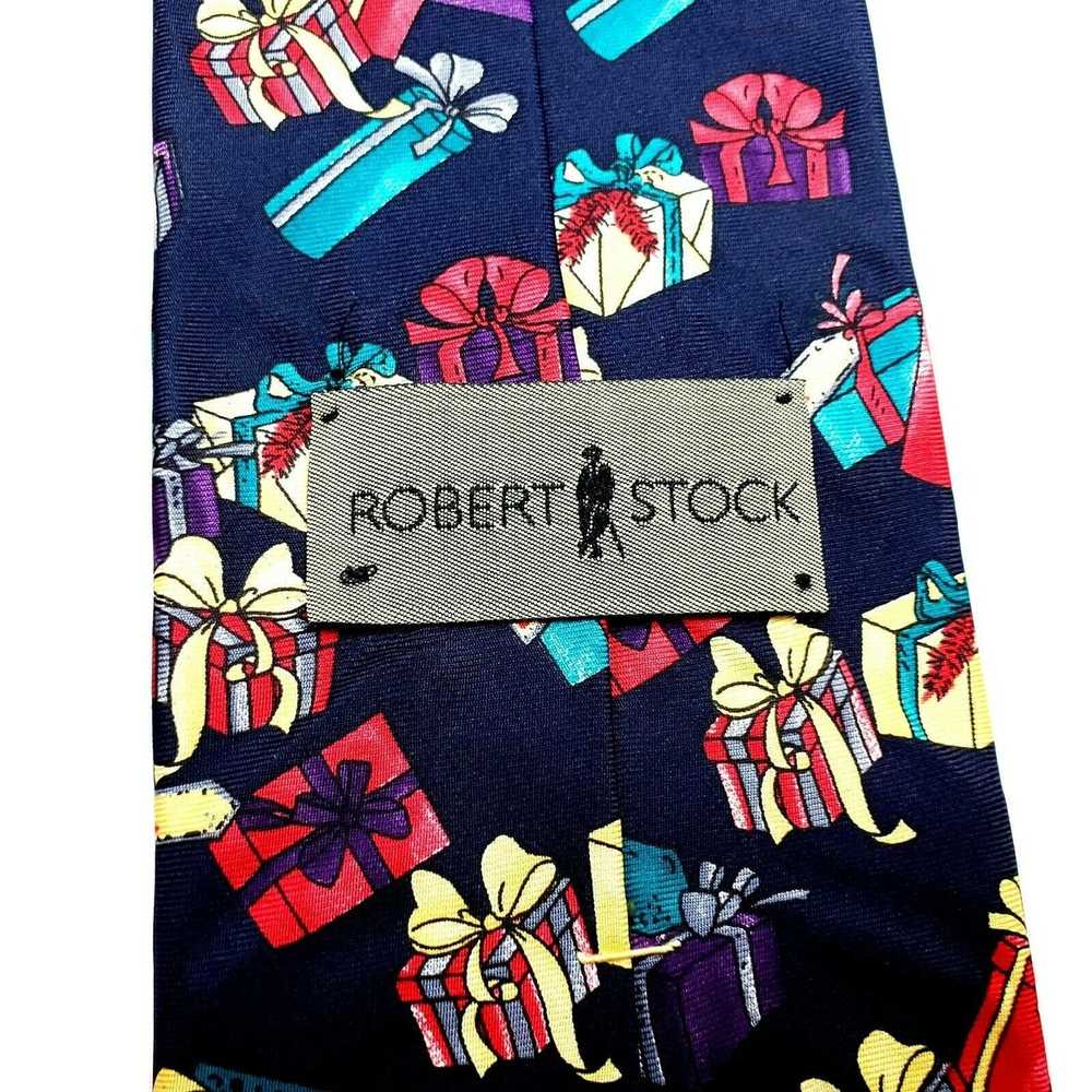 Robert Stock Robert Stock Silk Tie Christmas Pres… - image 3