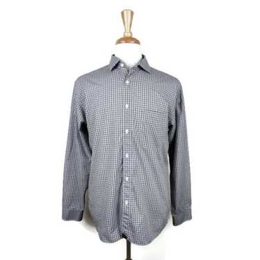 Billy Reid Billy Reid Black/Gray Micro Plaid Shirt