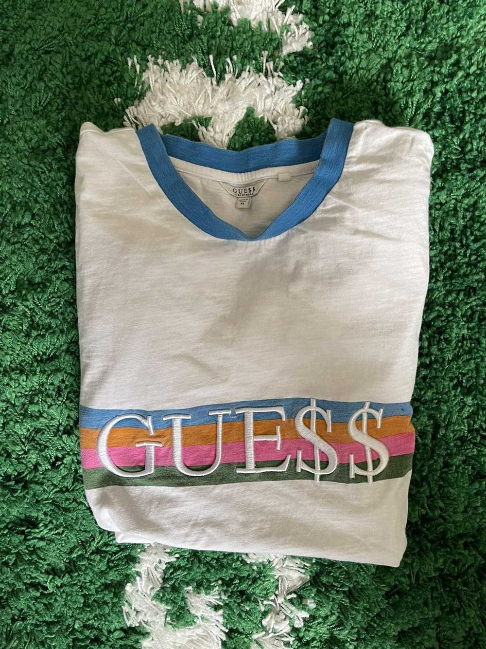 Asap Rocky × Guess Rainbow Ringer Tee - image 1