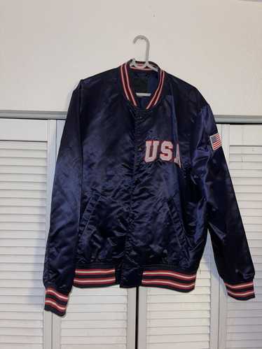 H&M Navy and Red USA Jacket
