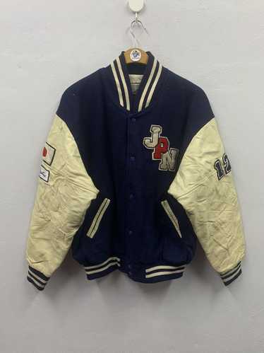Hockey × Leather Jacket × Varsity Jacket Vintage … - image 1