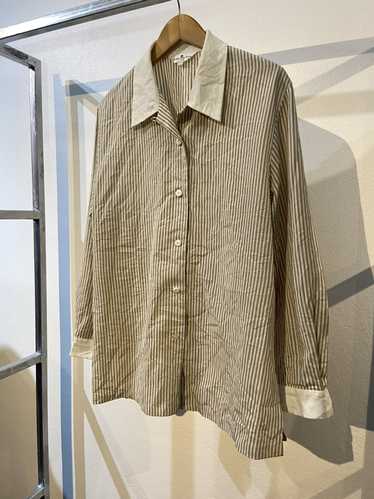 Vintage Pierre Balmain Paris Stripe Tshirt Single Pocket
