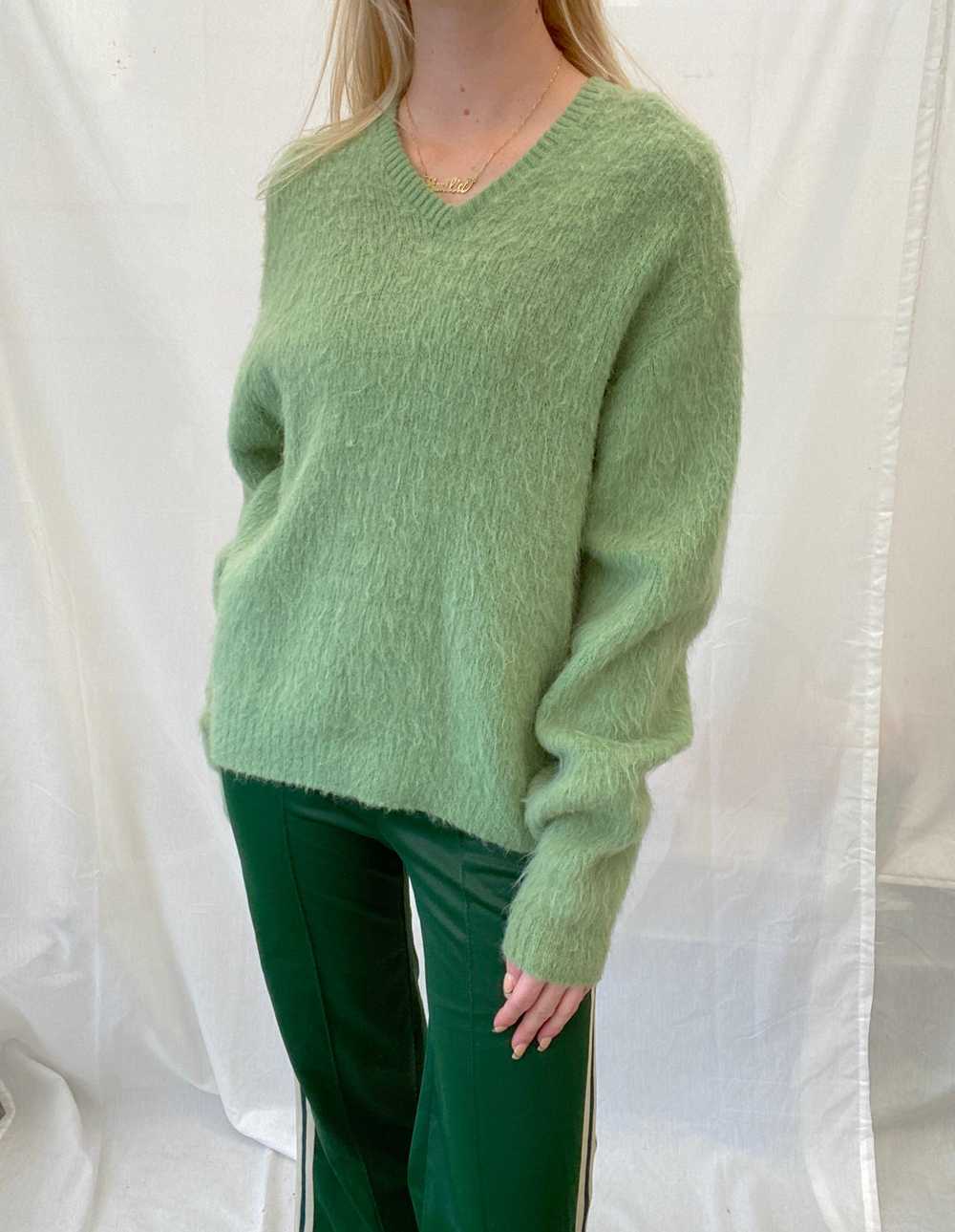 Light Green Wool Sweater - Gem
